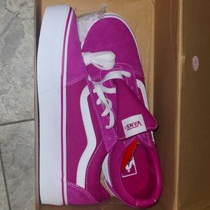 Vans Ward Fuschia (Pink) platform shoes